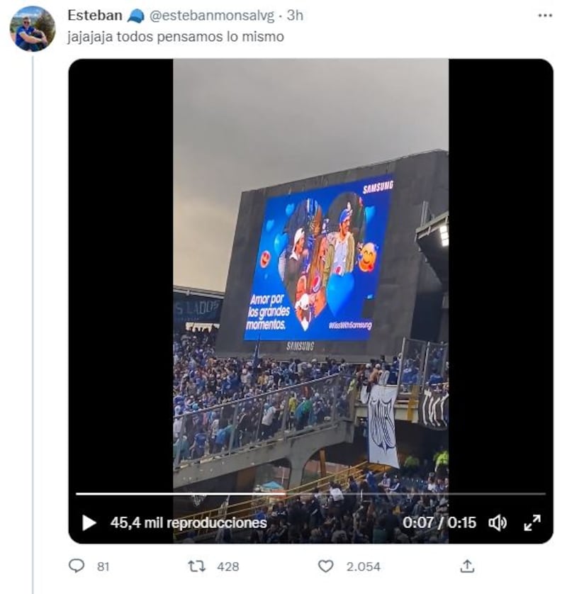 Pareja filmada en la Kiss Cam eran dos hermanos